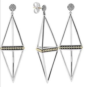 New Lagos KSL pyramid drop earrings